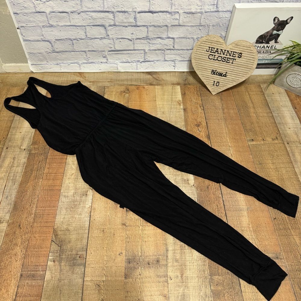Aerie Racerback Tank Jumpsuit Jogger Black small - Picture 5 of 13